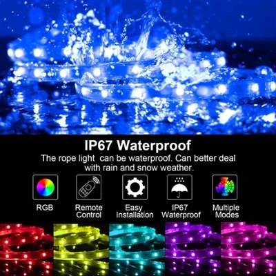 12V रंग बदलने वाली RGB LED स्ट्रिप लाइटें