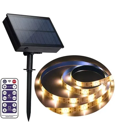 150LED सौर ऊर्जा संचालित स्ट्रिप लाइट