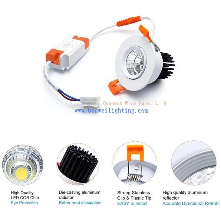 COB Spot Light Recessed Downlight4 COB Spot Light Recessed Downlight4